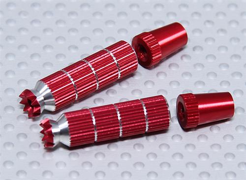 Alloy Anti-Slip TX Control Sticks Long 41.5mm (JR TX Red) [9171000056/23765]